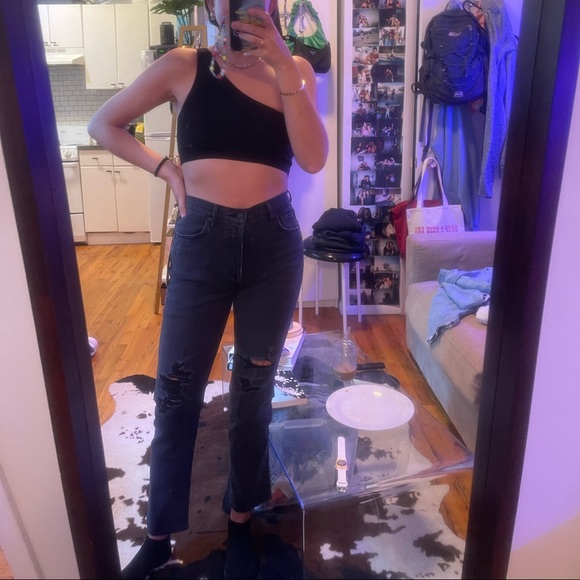 Citizens of Humanity Charlotte High Rise Straight in Happy Hour - Picture 8 of 9